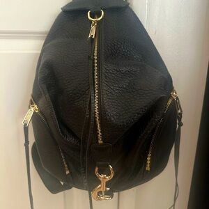 Rebecca Minkoff Julian Backpack -Leather Black with Gold Hardware